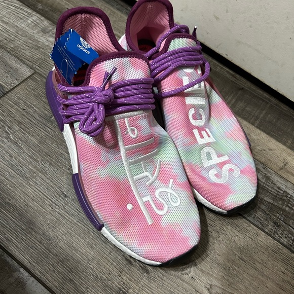 Pharrell X Adidas Human Race NMD Hu Holi Festival Pink Glow nwt - Picture 2 of 9